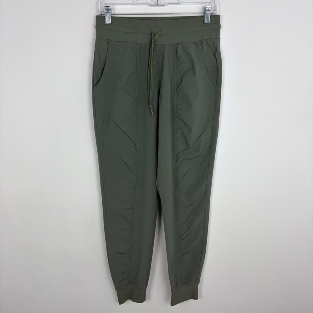 Kyodan Green Joggers Athletic Pants Drawstring Pockets Athleisure Small Petite